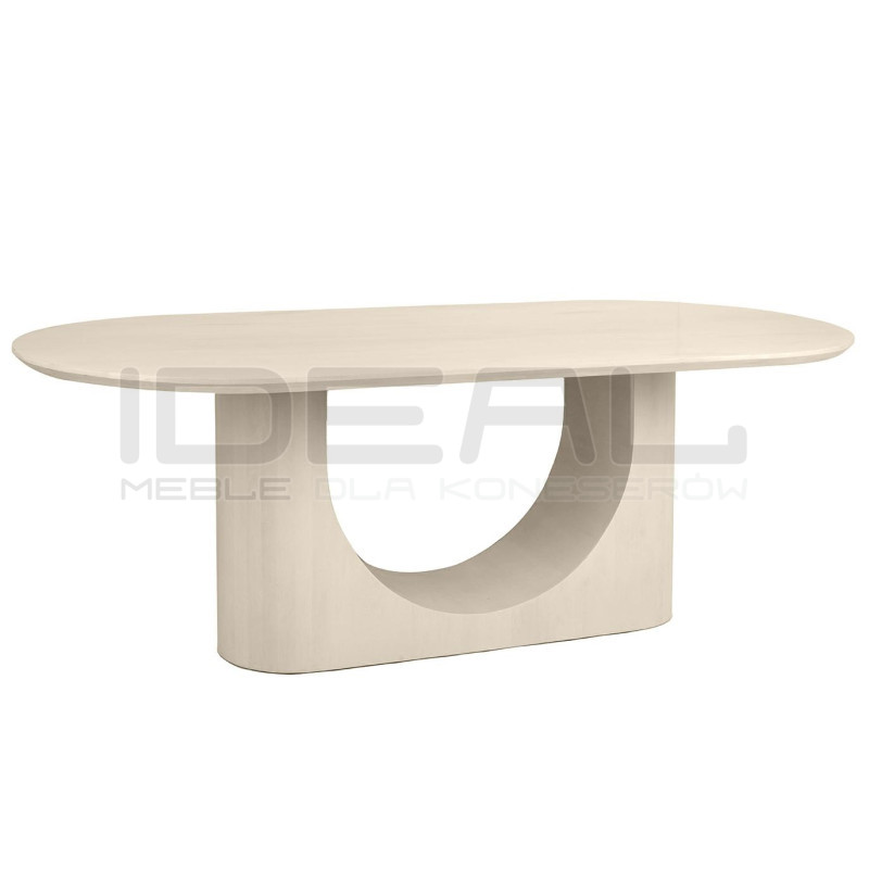 Stół jadalniany ICARO 220 z drewna mango – beżowy design