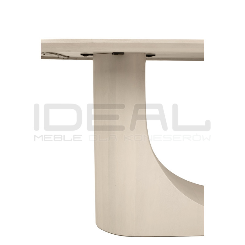 Stół jadalniany ICARO 220 z drewna mango – beżowy design