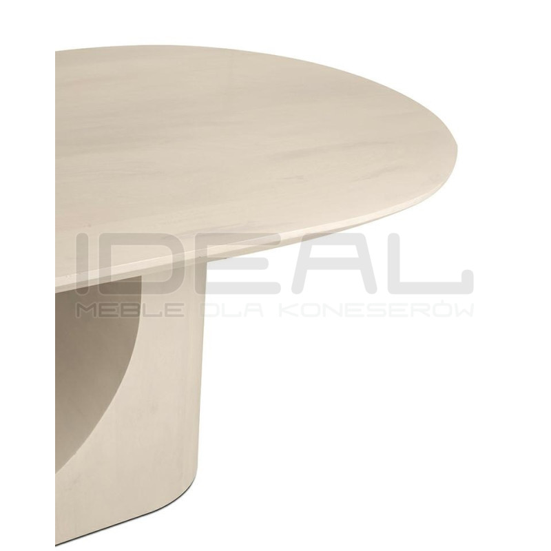 Stół jadalniany ICARO 220 z drewna mango – beżowy design