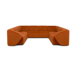 Narożnik modułowy Lawenda U – komfort do dużych wnętrz