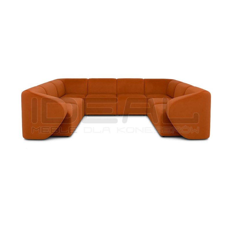 Narożnik modułowy Lawenda U – komfort do dużych wnętrz