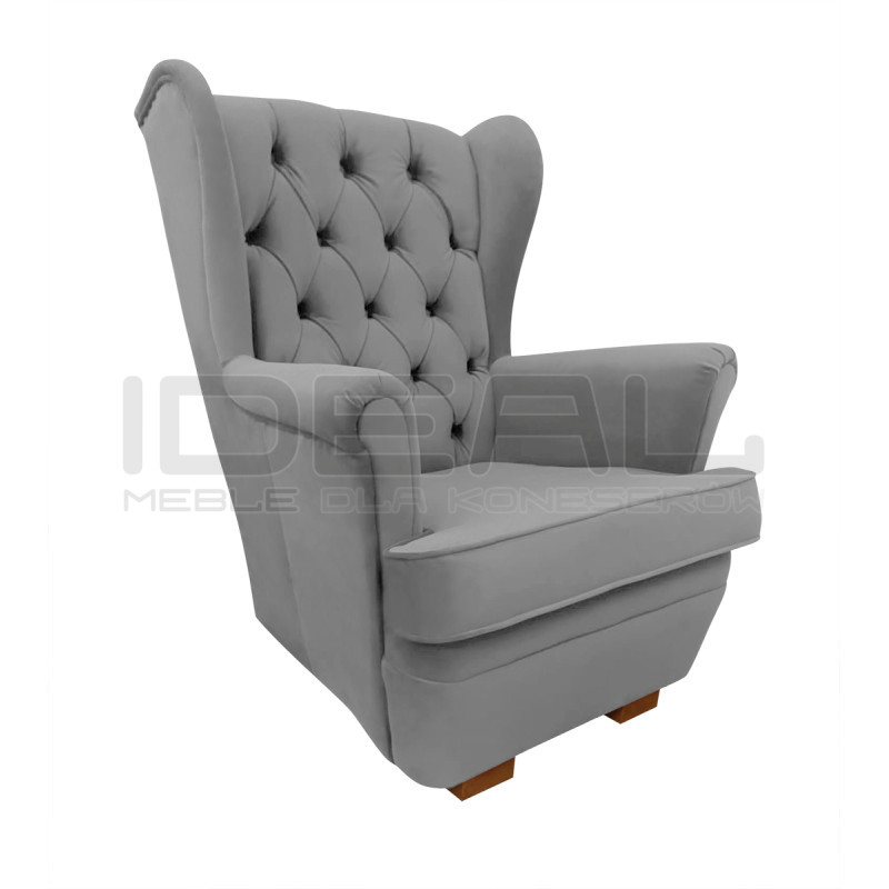 Fotel Chesterfield Uszak Normal do małego salonu | IdealMeble.pl