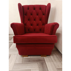 Fotel Chesterfield Uszak Normal do małego salonu | IdealMeble.pl