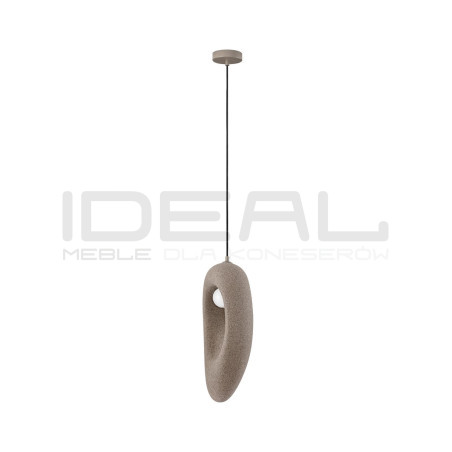 Lampa Wabi brązowa – designerska lampa w stylu japandi