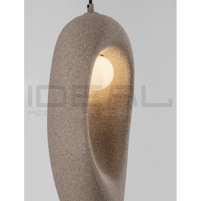 Lampa Wabi brązowa – designerska lampa w stylu japandi