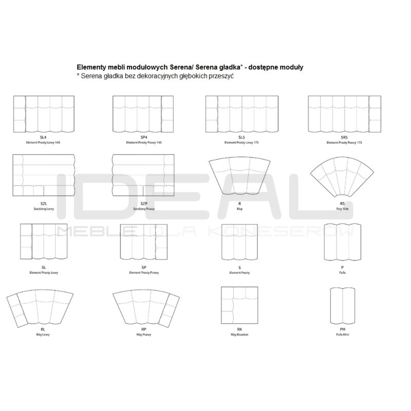 Narożnik Modułowy Serena – Nowoczesny design | Serena