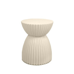 Stolik TURNO beżowy MaMaison – rzeźbiarski design do wnętrz