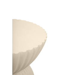 Stolik TURNO beżowy MaMaison – rzeźbiarski design do wnętrz