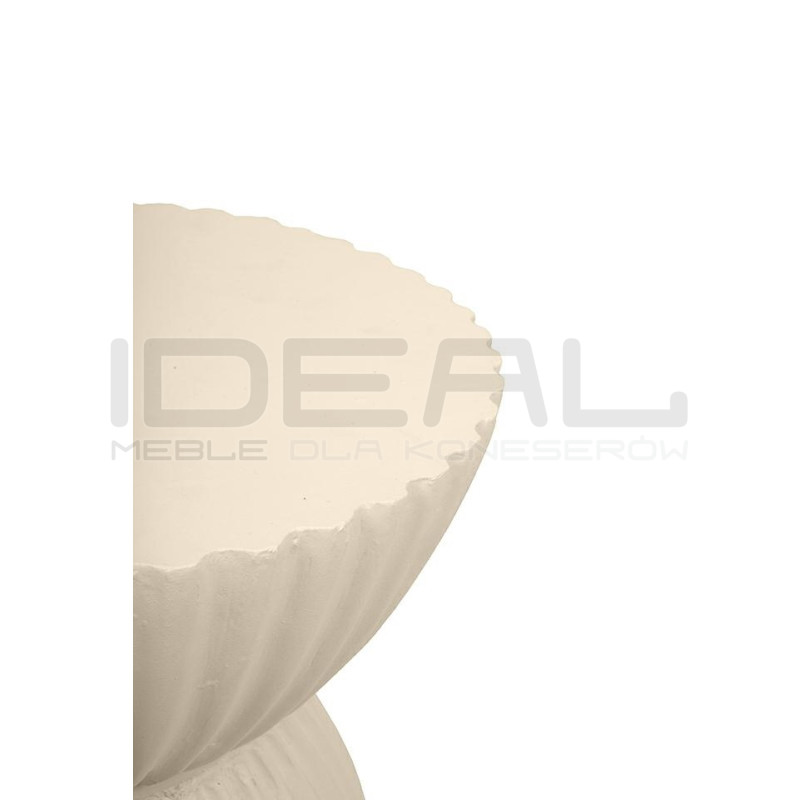 Stolik TURNO beżowy MaMaison – rzeźbiarski design do wnętrz