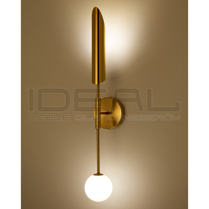 Kinkiet MIKA-1 Lucca – Oświetlenie w złotym wykończeniu