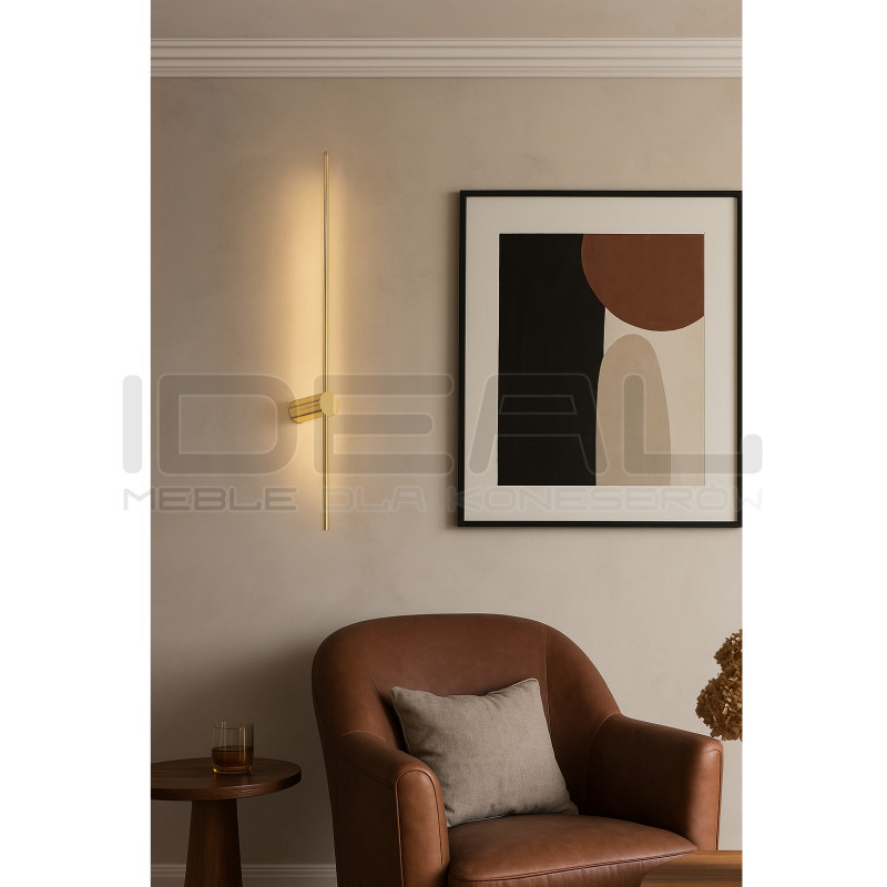 Kinkiet glamour Sparo Sopel 100 złoty połysk | IdealMeble.pl