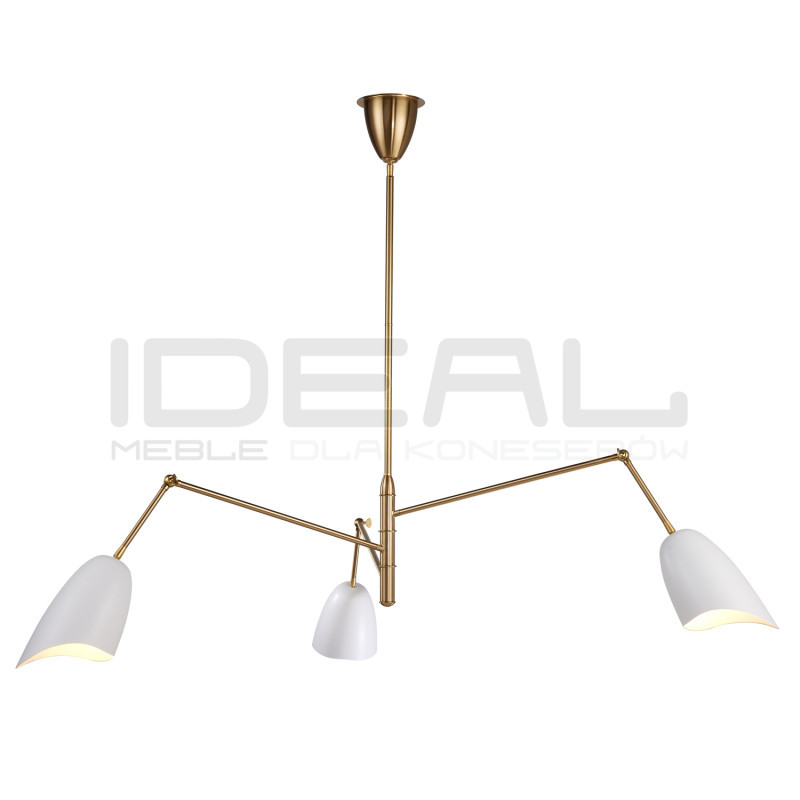 Lampa RAGNO – nowoczesna lampa ze złotymi ramionami