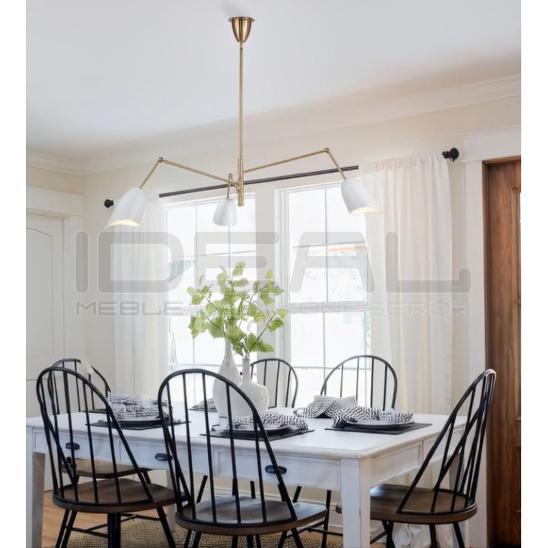 Lampa RAGNO – nowoczesna lampa ze złotymi ramionami