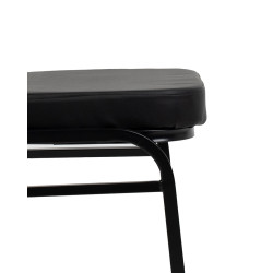 Krzesło bankietowe HESTIA biało złote - ekoskóra |IdealMeble