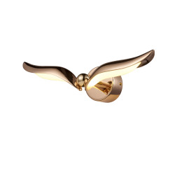 Nowoczesny kinkiet GUFO LED różowe złoto | IdealMeble.pl