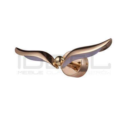 Nowoczesny kinkiet GUFO LED różowe złoto | IdealMeble.pl