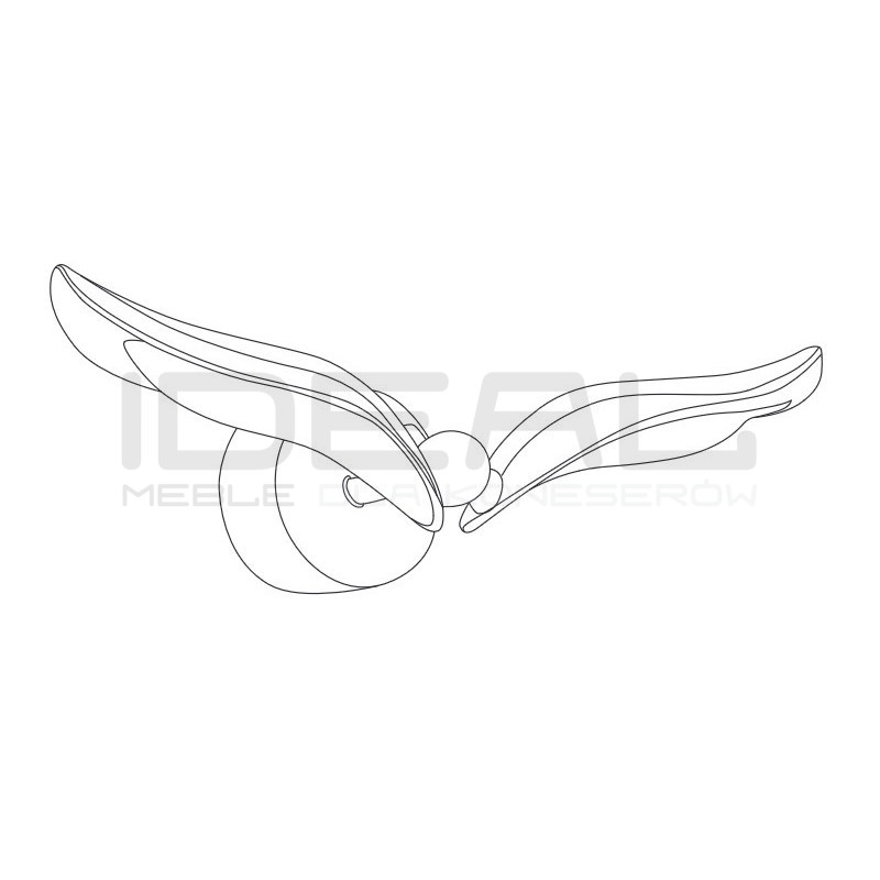 Nowoczesny kinkiet GUFO LED różowe złoto | IdealMeble.pl