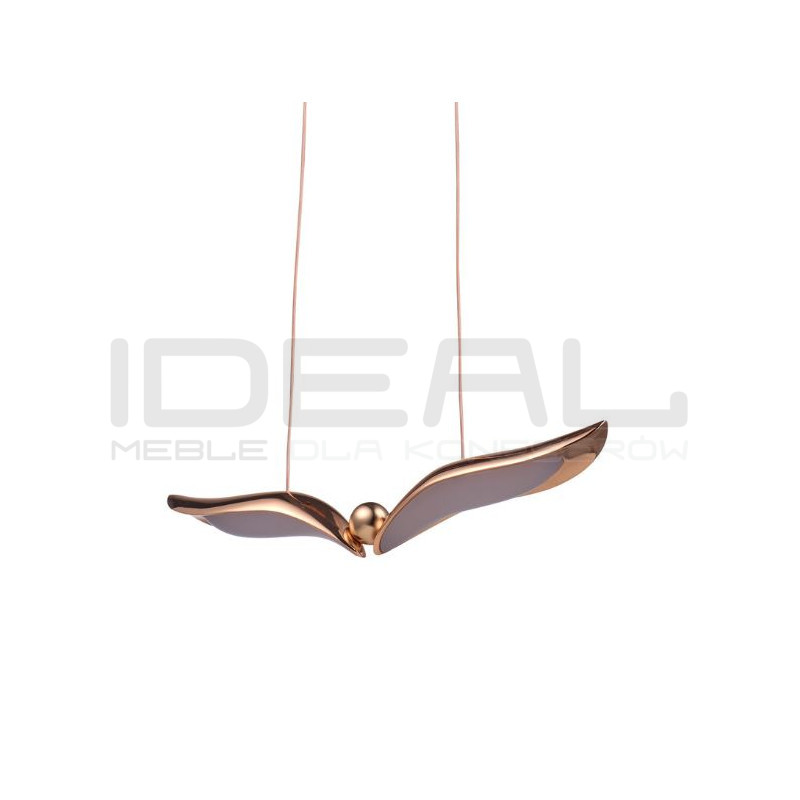 Lampa wisząca GUFO 1 - rozpięte skrzydła | różowe złoto