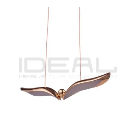 Lampa wisząca GUFO 1 - rozpięte skrzydła | różowe złoto