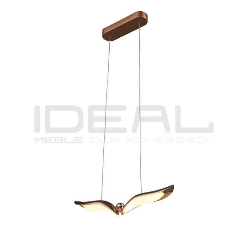 Lampa wisząca GUFO 1 - rozpięte skrzydła | różowe złoto