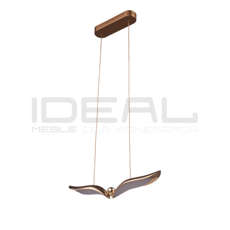 Lampa wisząca GUFO 1 - rozpięte skrzydła | różowe złoto