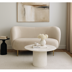 Sofa glamour nowoczesna na nóżkach Aldo 2 os.