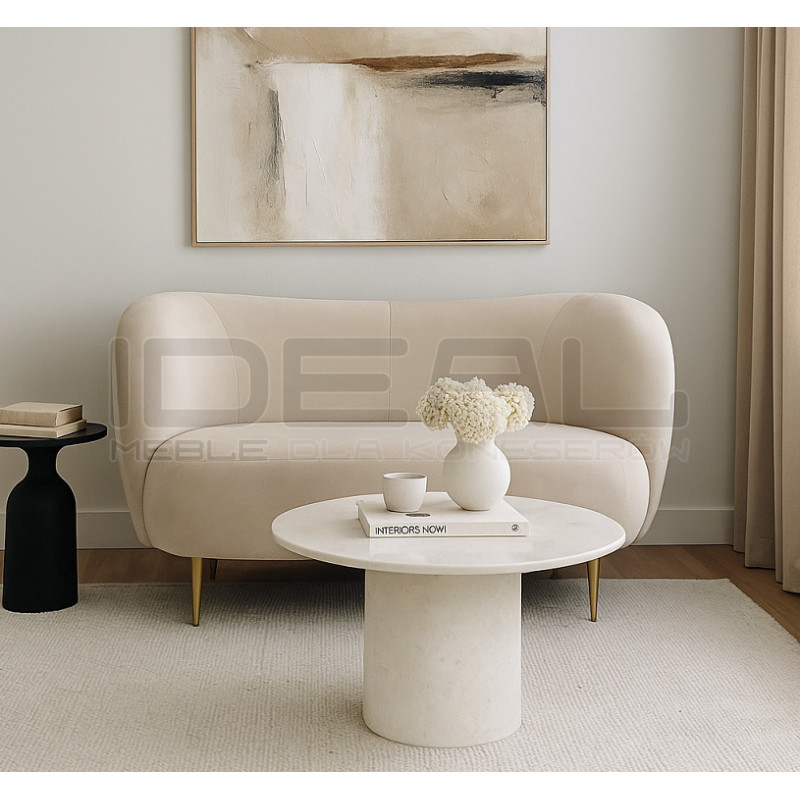 Sofa glamour nowoczesna na nóżkach Aldo 2 os.