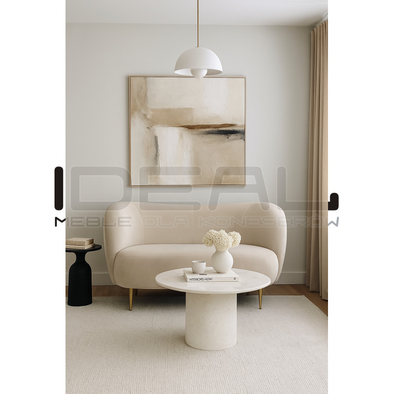 Sofa glamour nowoczesna na nóżkach Aldo 2 os.