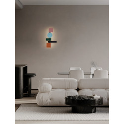 Kinkiet Piet – geometryczna lampa ścienna w stylu op-art