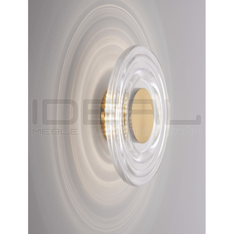 Kinkiet ONDI – lampa ścienna z okrągłym kloszem z akrylu