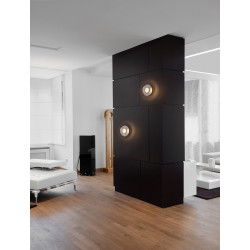 Kinkiet ONDI – lampa ścienna z okrągłym kloszem z akrylu