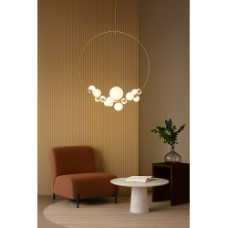 Lampa wisząca ROCIO złota – nowoczesne luksusowe oświetlenie