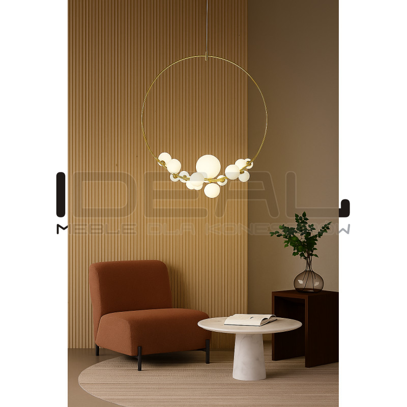 Lampa wisząca ROCIO złota – nowoczesne luksusowe oświetlenie