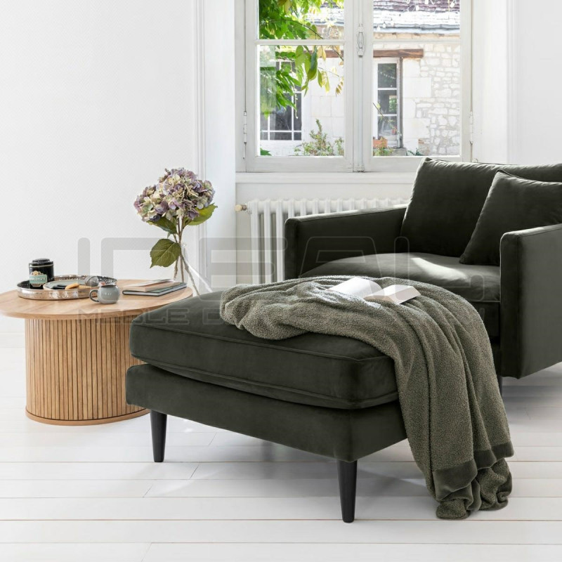 Stolik z lamelami japandi Alare okrągły | IdealMeble.pl