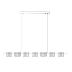 Lampa wisząca BACCIO – nowoczesny design| złota lampa LED