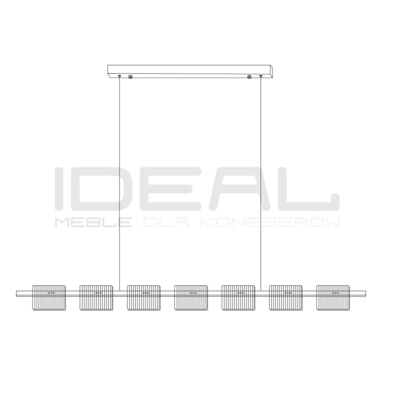 Lampa wisząca BACCIO – nowoczesny design| złota lampa LED