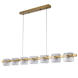 Lampa wisząca BACCIO – nowoczesny design| złota lampa LED