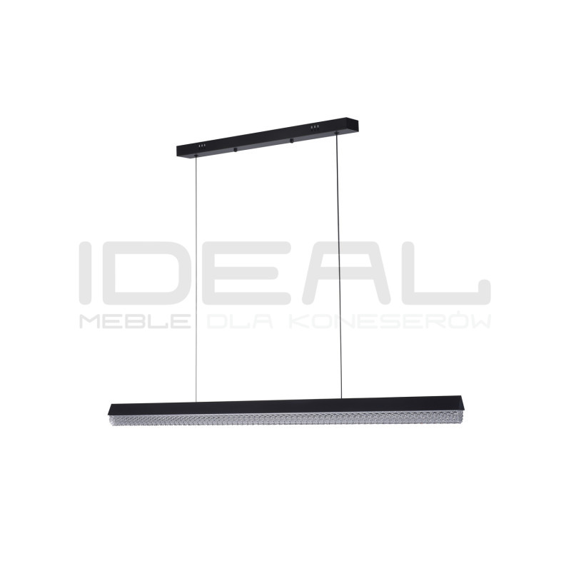 Pozioma lampa wisząca ANABELLA z kryształowym kloszem