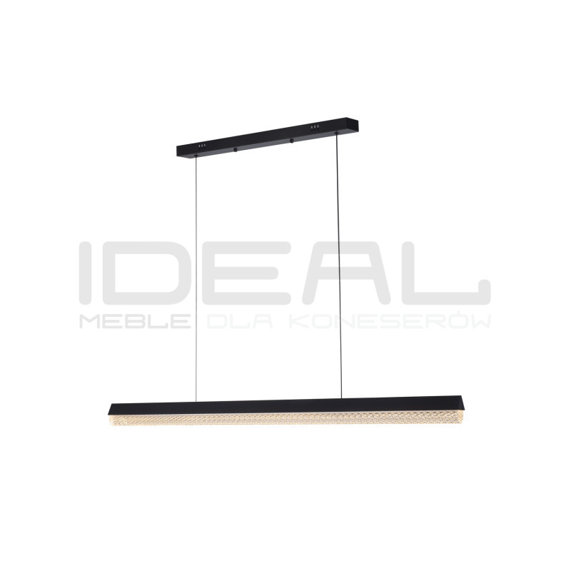 Pozioma lampa wisząca ANABELLA z kryształowym kloszem