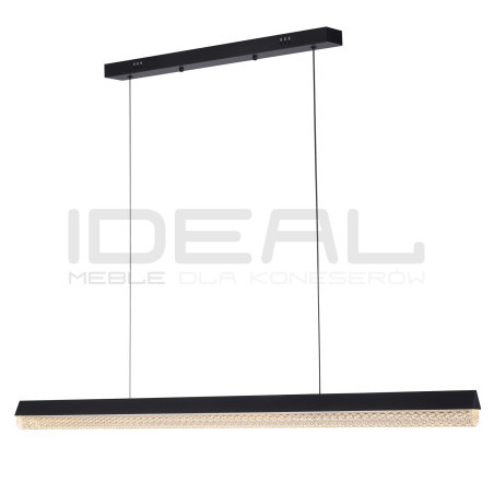 Pozioma lampa wisząca ANABELLA z kryształowym kloszem