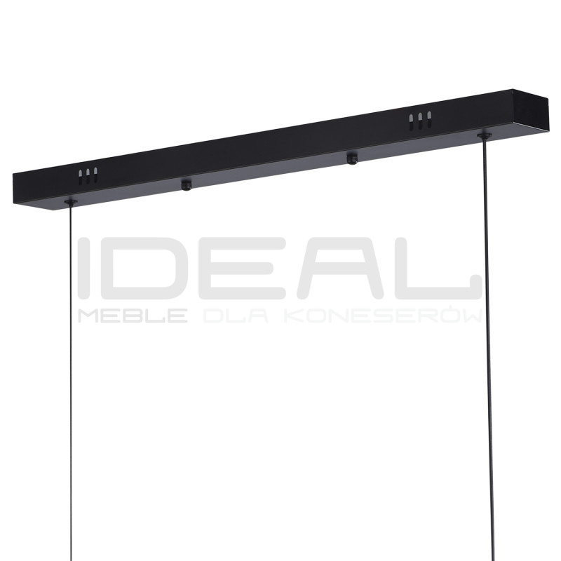 Pozioma lampa wisząca ANABELLA z kryształowym kloszem