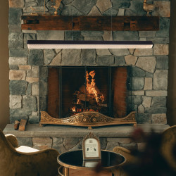 Pozioma lampa wisząca ANABELLA z kryształowym kloszem