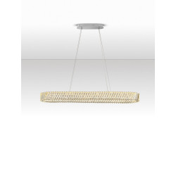 VITREO LONG  – żyrandol kryształowy poziomy |nad stół, wyspę