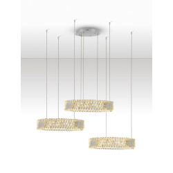 Żyrandol Vitreo Tre – oświetlenie do dużego salonu lub holu