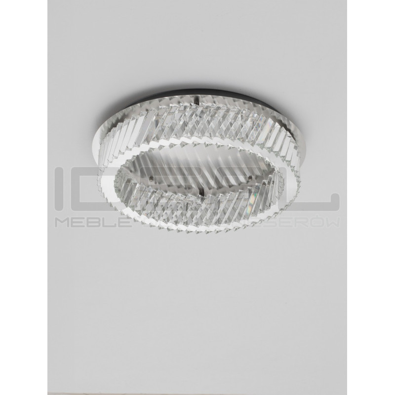 Plafon VITREO Ø53 cm – kryształowy plafon  ze ściemnianiem