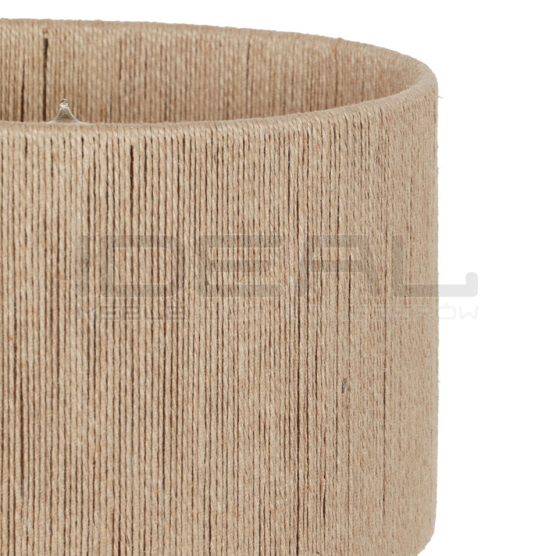 Lampa stołowa JUTA – naturalna lampka nocna z juty i drewna