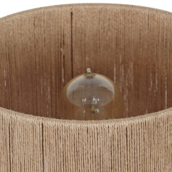 Lampa stołowa JUTA – naturalna lampka nocna z juty i drewna