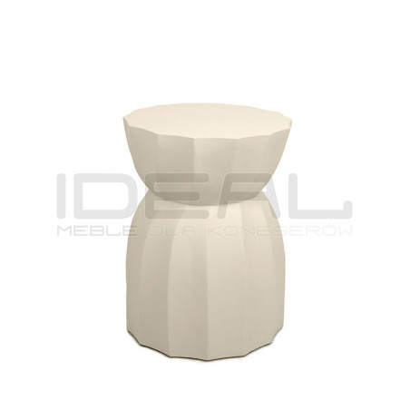 Beżowy stolik drewniany MaMaison ROLLING – naturalny z mango