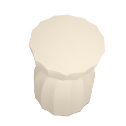 Beżowy stolik drewniany MaMaison ROLLING – naturalny z mango