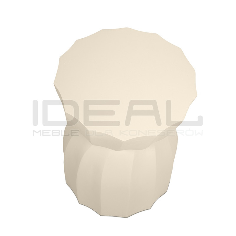 Beżowy stolik drewniany MaMaison ROLLING – naturalny z mango